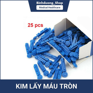Kim lấy máu tròn thử tiểu đường (25 cây)