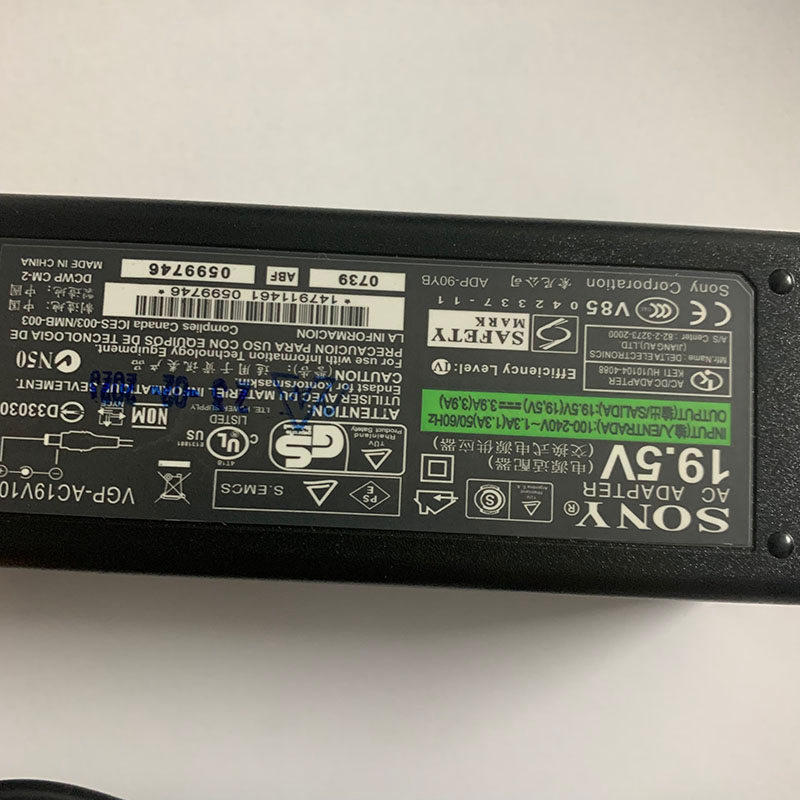 Sạc Laptop Sony Zin 19.5V - 3.9A 75W Chân 6.5x4.4mm Dùng Cho VAIO VGP-AC19V20 VGP-AC19V19 VGP-AC19V34 VGP-AC19V27