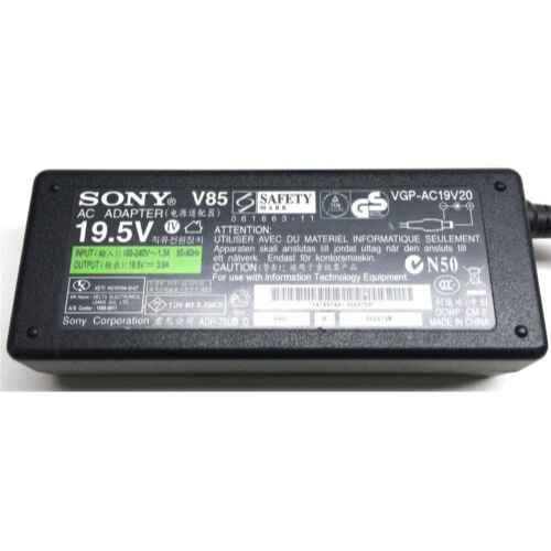 Sạc Laptop Sony Zin 19.5V - 3.9A 75W Chân 6.5x4.4mm Dùng Cho VAIO VGP-AC19V20 VGP-AC19V19 VGP-AC19V34 VGP-AC19V27