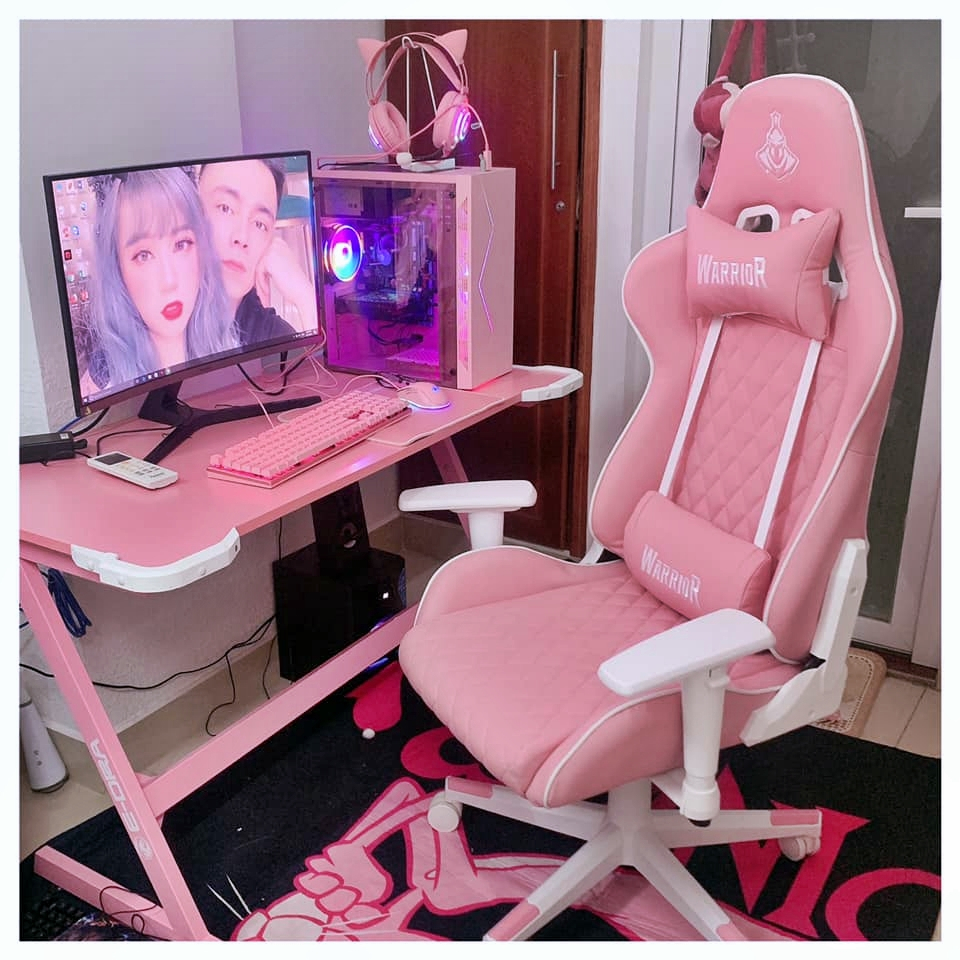 Ghế Gaming Warrior Raider Series WGC206, 206 Plus Black/Red/White/Pink - Chất Liệu Da PU Cao Cấp - Bảo Hành 12 tháng