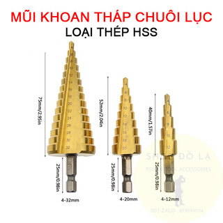 Mũi khoan tháp chuôi lục giác 6.35mm