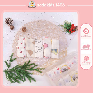 SET 5 KHĂN XÔ SỮA ORGANIC BABY BEE XUẤT HÀN