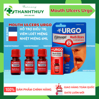 Urgo mouth ulcers gel bôi nhiệt miệng và các vết thương nhỏ trong khoang miệng, chai 6ml