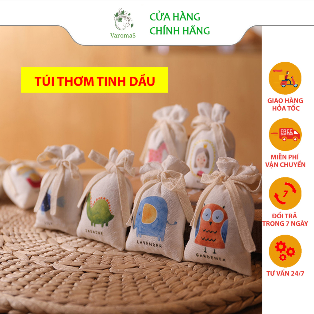 Túi Thơm VaromaS Để Tủ Quần Áo Thơm Phòng Treo Xe Phòng Ngủ Túi Vải Dễ Thương Mini TT02