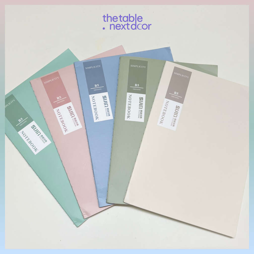 Vở ghi chép học tập 72 trang bìa họa tiết trái cây màu pastel cute the table nextdoor