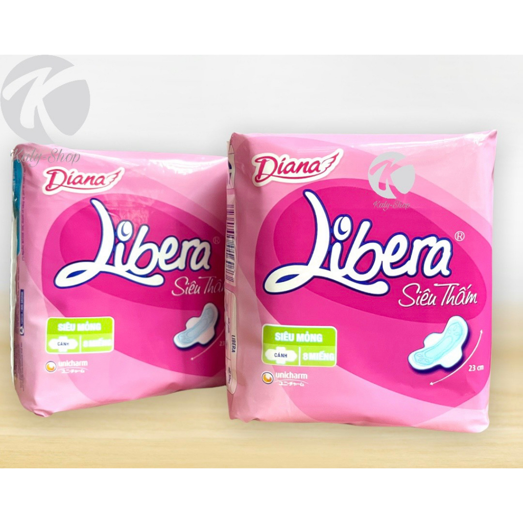 Bộ 6 Gói Băng Vệ Sinh Diana Libera Siêu Mỏng Có Cánh