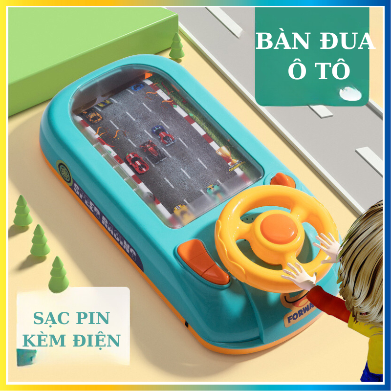 Bàn đường đua ô tô cắm điện nhiều chế độ giúp bé giải trí tránh xa các thiết bị điện tử