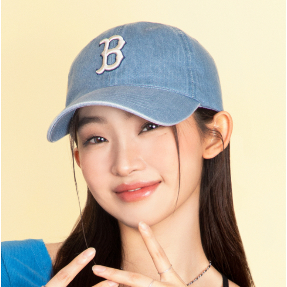 Mũ Nón MLB Chính Hãng - Mũ Lưỡi Trai MLB Denim Unstructured Ball Cap 3ACPD013N