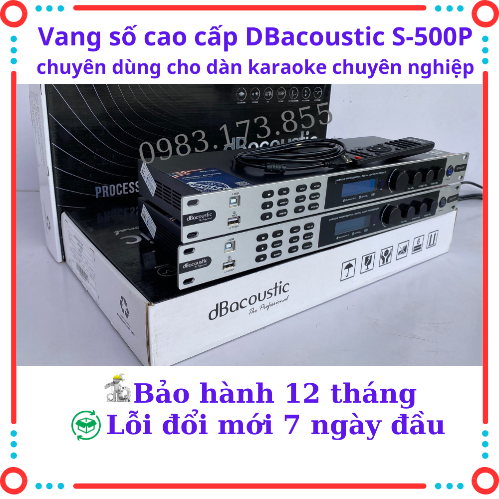 Vang số dB acoustic S500P New 2023 Hàng Cao Cấp, Chính Hãng .Chuyên dùng cho dàn karaoke chuyên nghiệp, sự kiện.