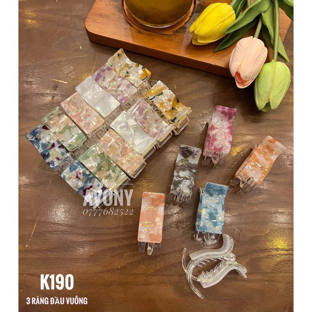 Bấu tóc - cào tóc càng cua 3 răng óng ánh xà cừ
