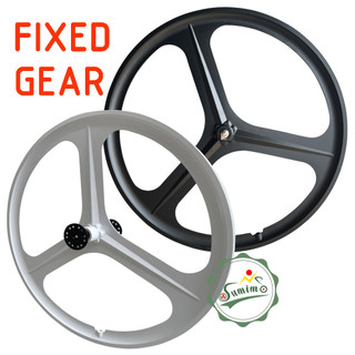 Vành 3 đao fixed gear nhôm có gân cho xe đạp fixed gear