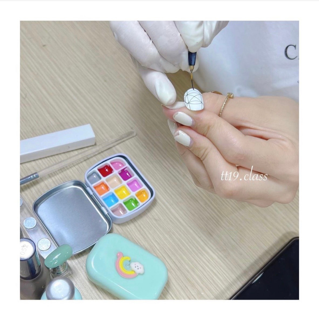 Pan màu mini đựng sơn Gel chiết