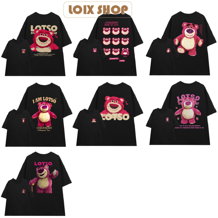 Áo Phông Nam Nữ In Gấu Dâu Lotso 24 Mẫu - Áo Thun Gucci Thêu Hình Rắn Xanh Chất Cotton 100% Kiểu Dáng Unisex 2023