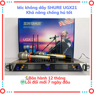 Mic không dây Shure Ugx 21 Thiết kế sang trọng,hiện đại,bền bỉ.