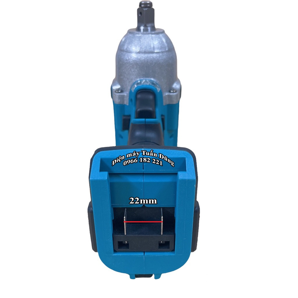 Thân máy siết bulong dùng pin Makita lực siết 1000Nm chân pin nội địa 22mm hàng cao cấp động cơ không chổi than
