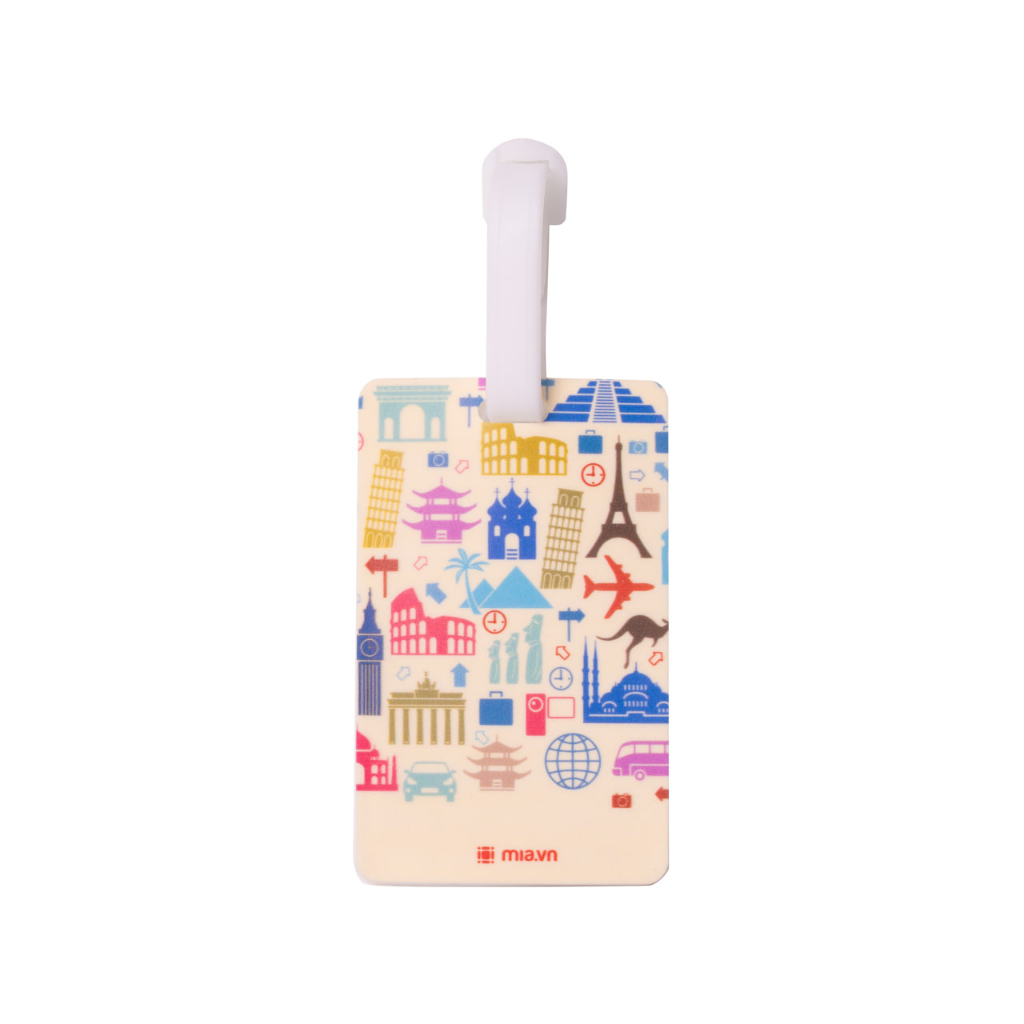 Thẻ treo hành lý Mia travel luggage tag - Mẫu giao ngẫu nhiên