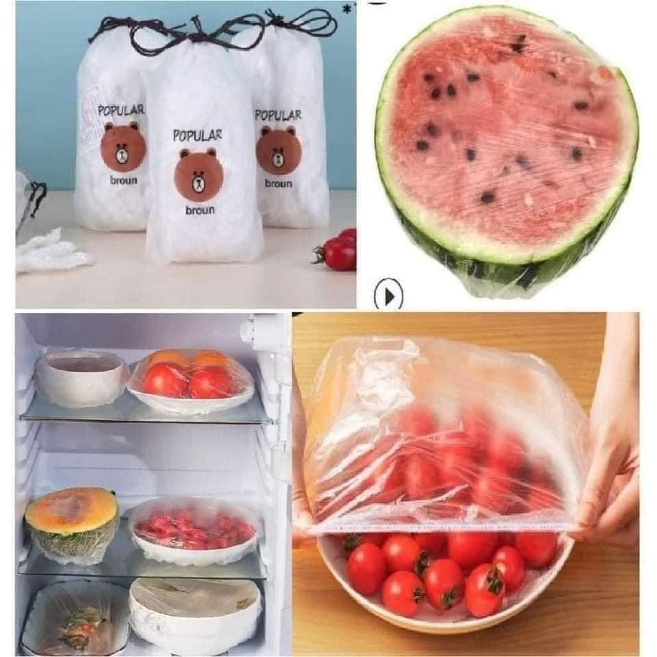 Màng bọc thực phẩm gấu (túi 100 cái)