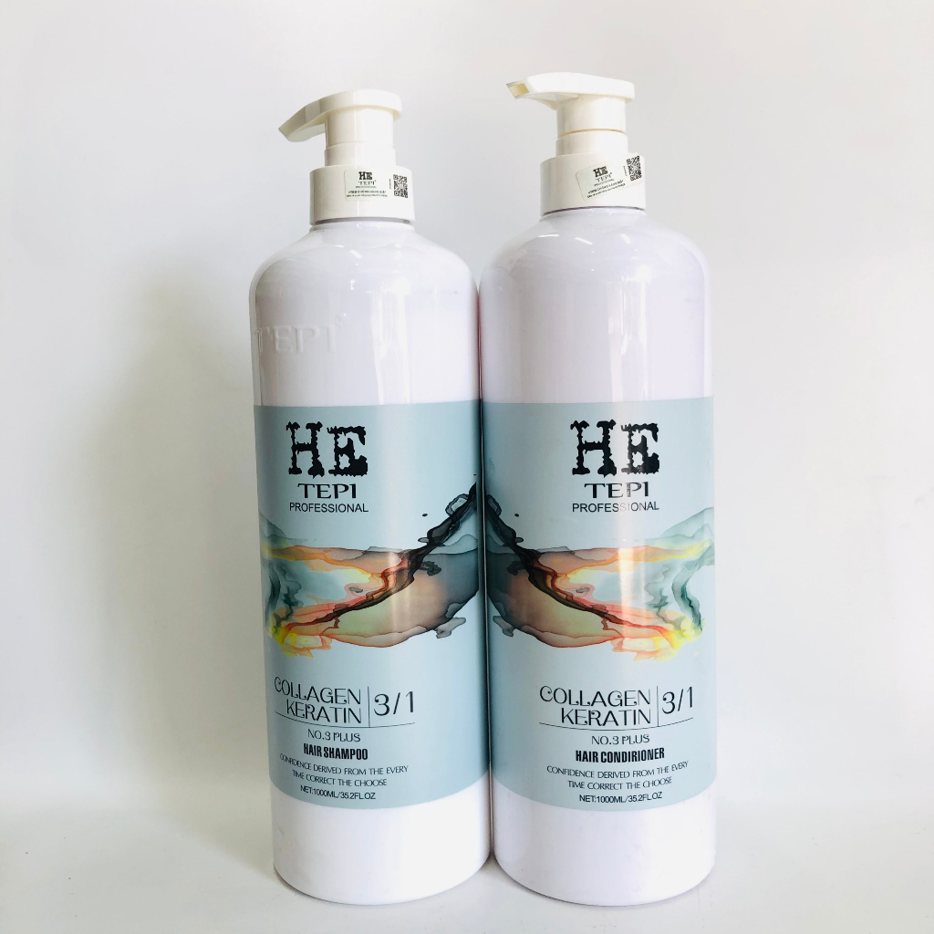 Cặp dầu gội xả HE Tepi 1000ml*2