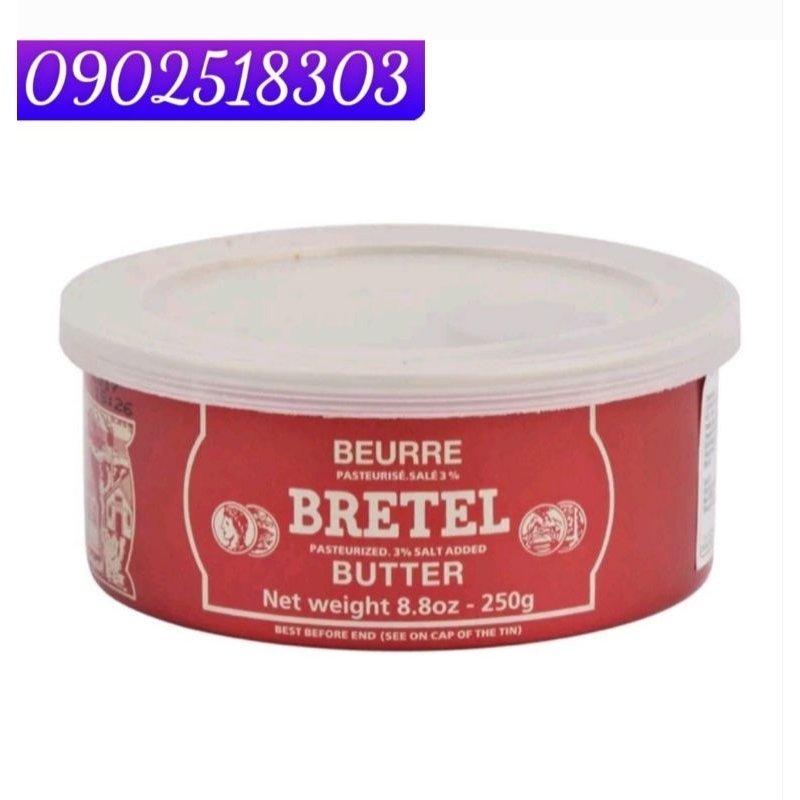 Bơ mặn Bretel Pháp 250gram