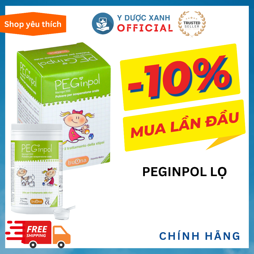 Mua  Nhuận tràng PEGINPOL Lọ 100g, Bột giảm táo bón cho bé, trẻ em - Y Dược Xanh