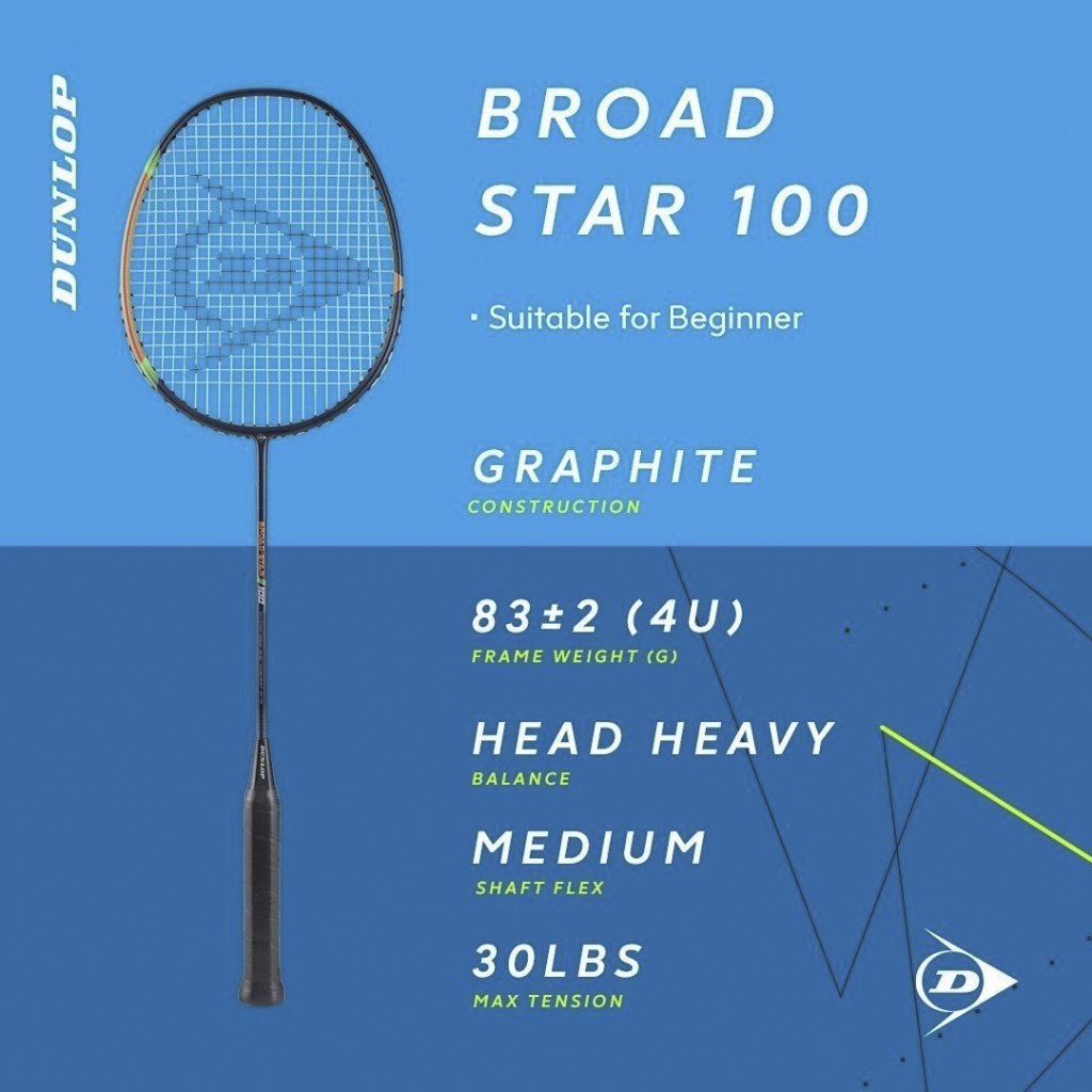 Vợt cầu lông Dunlop BROAD - STAR 100 ( VỢT CÔNG )