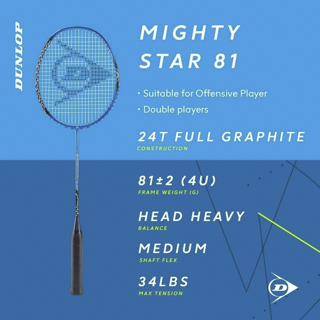Vợt cầu lông Dunlop MIGHTY - STAR 81 ( VỢT CÔNG )