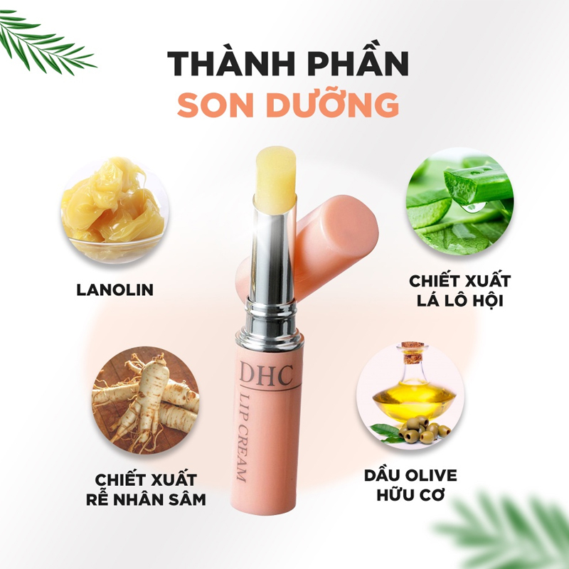 Son Dưỡng Môi DHC Lip Cream giúp dưỡng ẩm và làm mềm môi