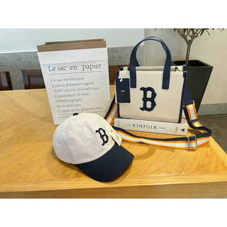 Combo túi nón mũ kết lưỡi trai mlb ny xanh B hot hit xịn sò
