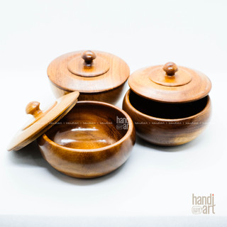 Hủ đựng gia vị bằng gỗ, chén sup