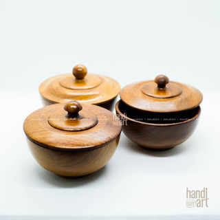 Hủ đựng gia vị bằng gỗ, chén sup