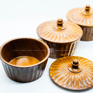 Hủ đựng gia vị bằng gỗ, chén sup