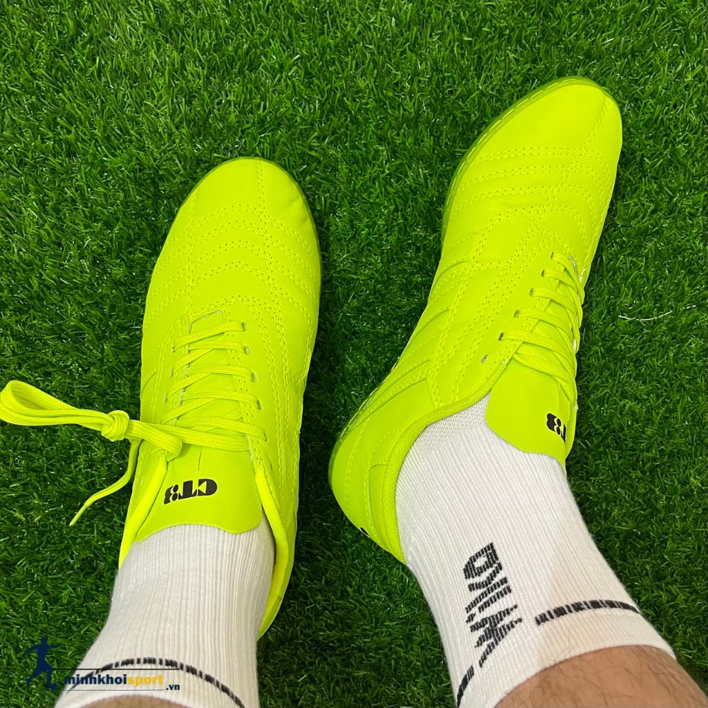 Giày Đá Bóng CT3 đã khâu đế full 100%, Giày 3 Sọc Ct3 Cam kết chính hãng chuẩn Cường Trắng
