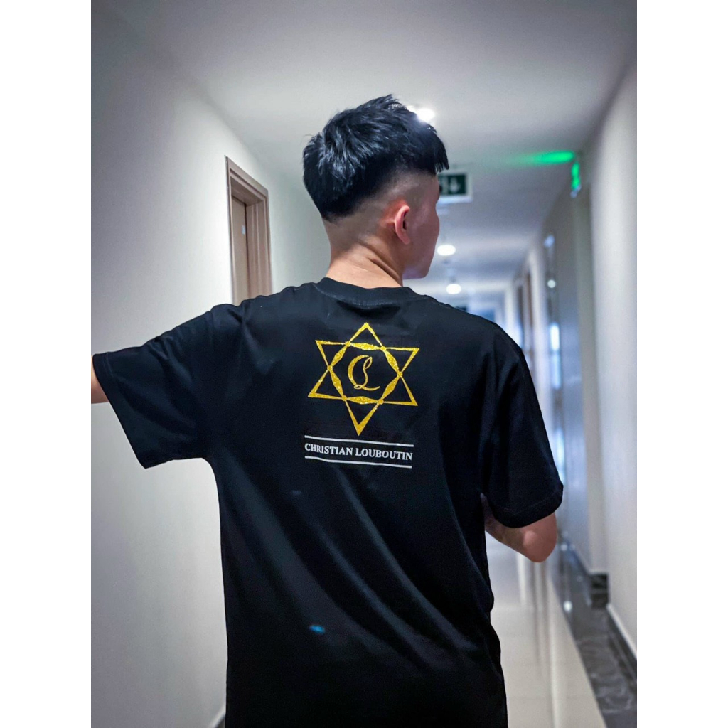 Áo Phông Nam Nữ LBT Kim Tuyến Pha Màu Môi Vàng Trắng - Phong Cách Boy Phố - Siêu Phẩm Chào Hè 2023