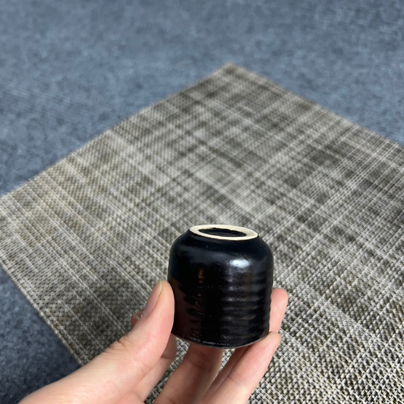 Chén rượu ly nước men nâu đen gốm sứ Bát Tràng