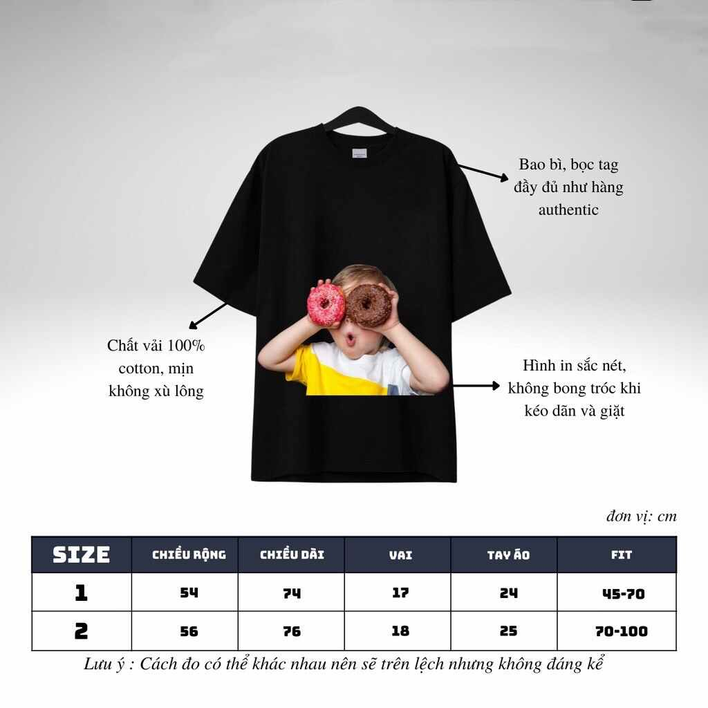 Áo phông nam nữ Gấu Dâu Lotso Đen Trắng Chữ To Form Rộng Unisex Cotton Co Giãn 4 Chiều