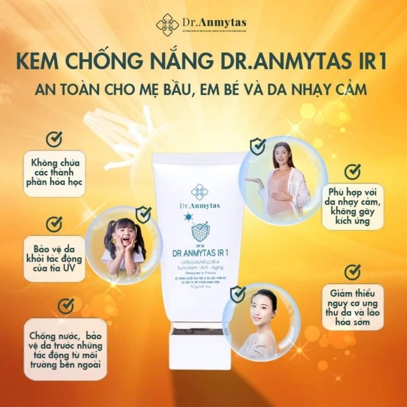 KEM CHỐNG NẮNG 50gr DR.ANMYTAS