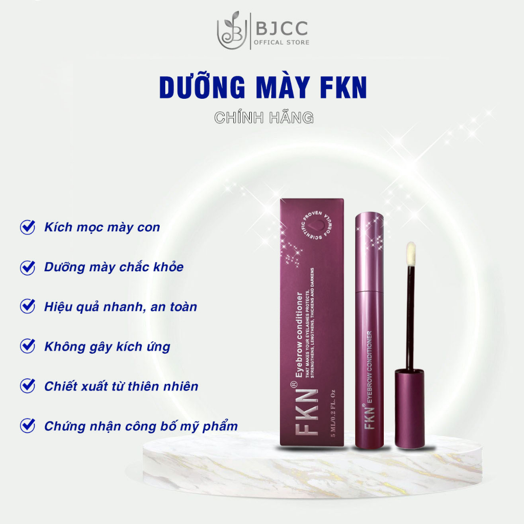 Combo dưỡng mi FKN dưỡng dài mi nhanh chóng chiết xuất từ thiên nhiên - tặng 2 dưỡng chân mày FKN
