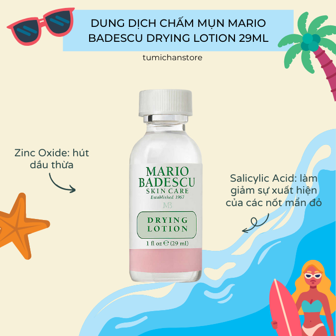 Dung Dịch Chấm Mụn Mario Badescu Drying Lotion 29ml