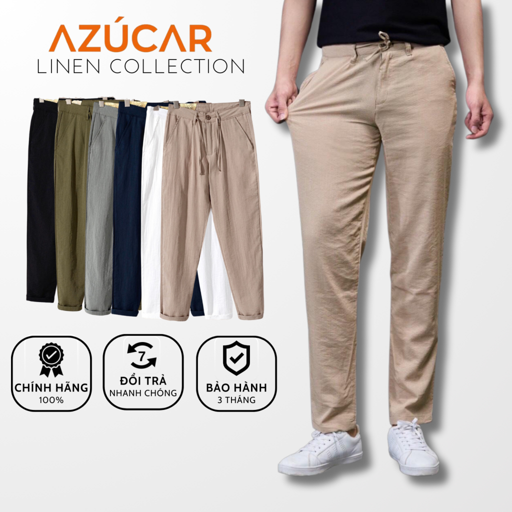 Quần đũi nam, quần ống suông chính hãng AZÚCAR chuẩn VNXK, chất lượng khác biệt, lịch sự sang trọng