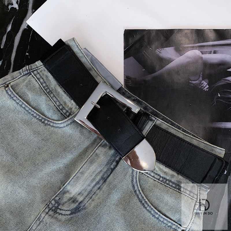 Chân váy Jean kèm belt chun