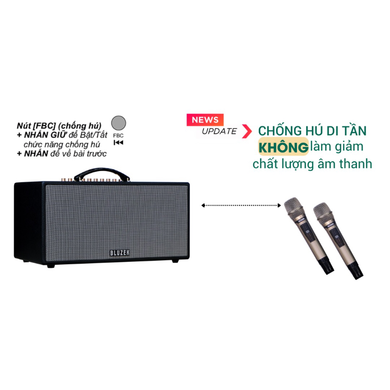 Loa karaoke xách tay chính hãng Bluzek BZ450Plus