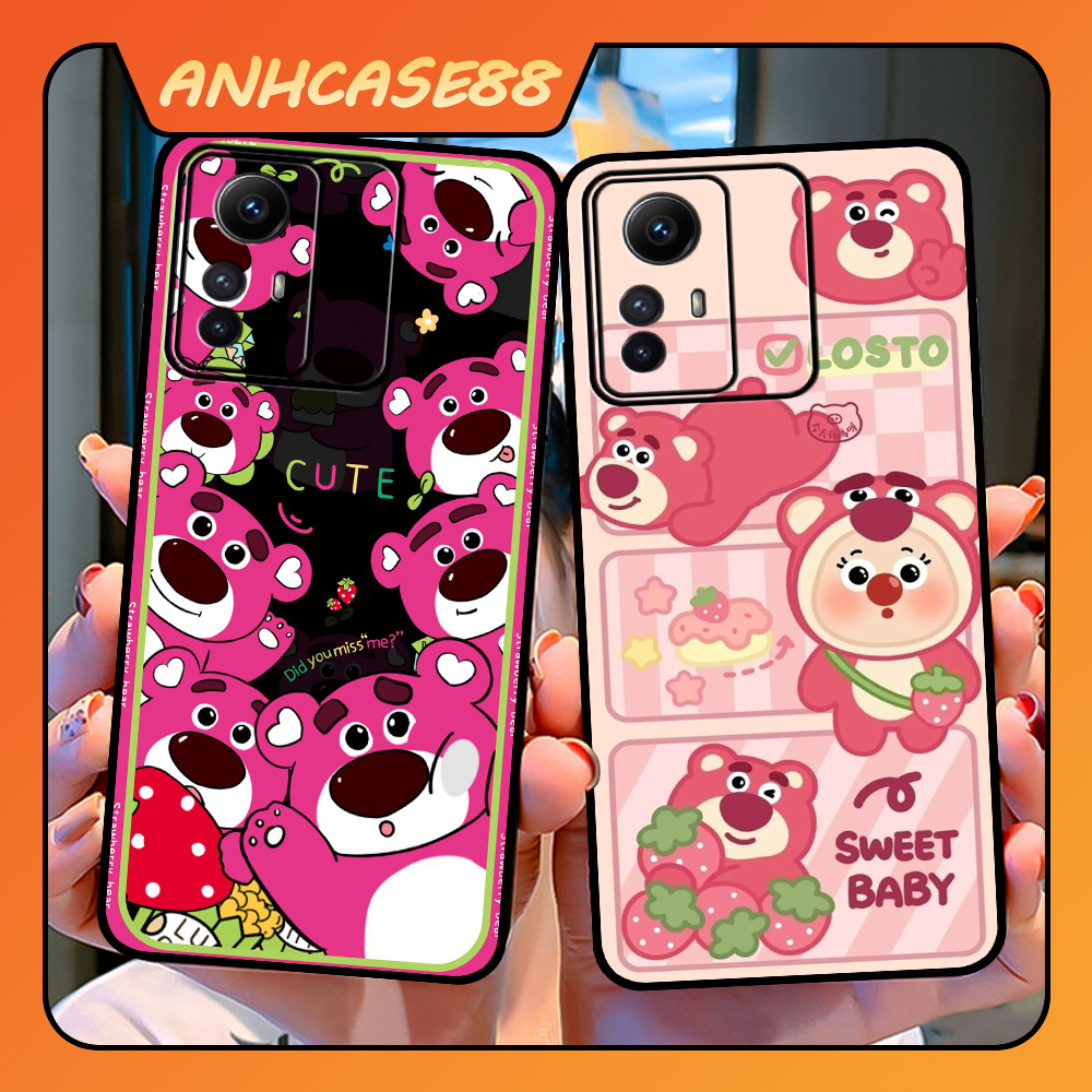 Ốp Lưng Điện Thoại Xiaomi Redmi Note 12s In Hình Gấu Hồng Lotso -Trend- CASE88.