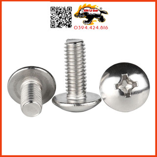 Combo 100con ốc inox 304 ren m4 - đầu dù vít bake