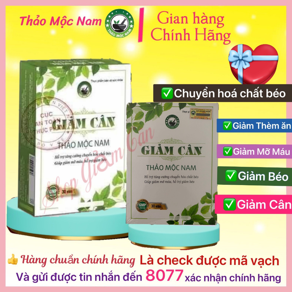 Giảm Cân Thảo Mộc Nam - Tặng Khẩu Trang