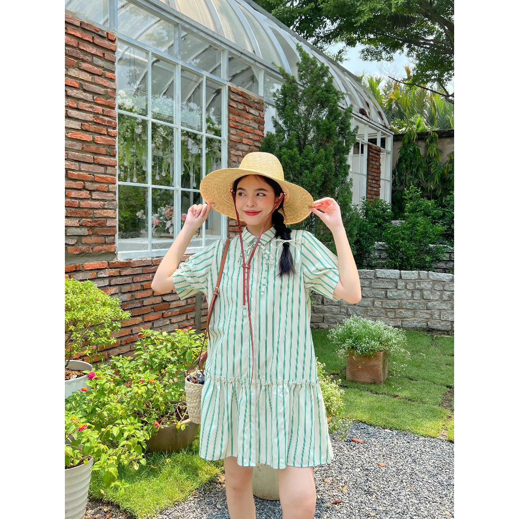 Đầm Sơmi Tay Ngắn Dáng Xòe Calla Dress