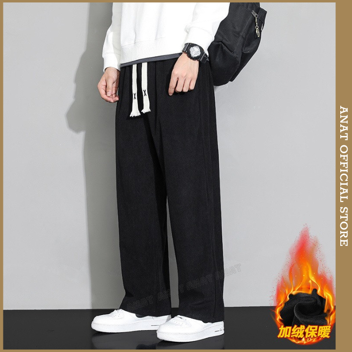 Quần nỉ tăm Nam, Nữ ống rộng hách dáng Local Brand NT1999, Bản chun to, cao cấp dày dặn phong cách Hàn Quốc QNT03