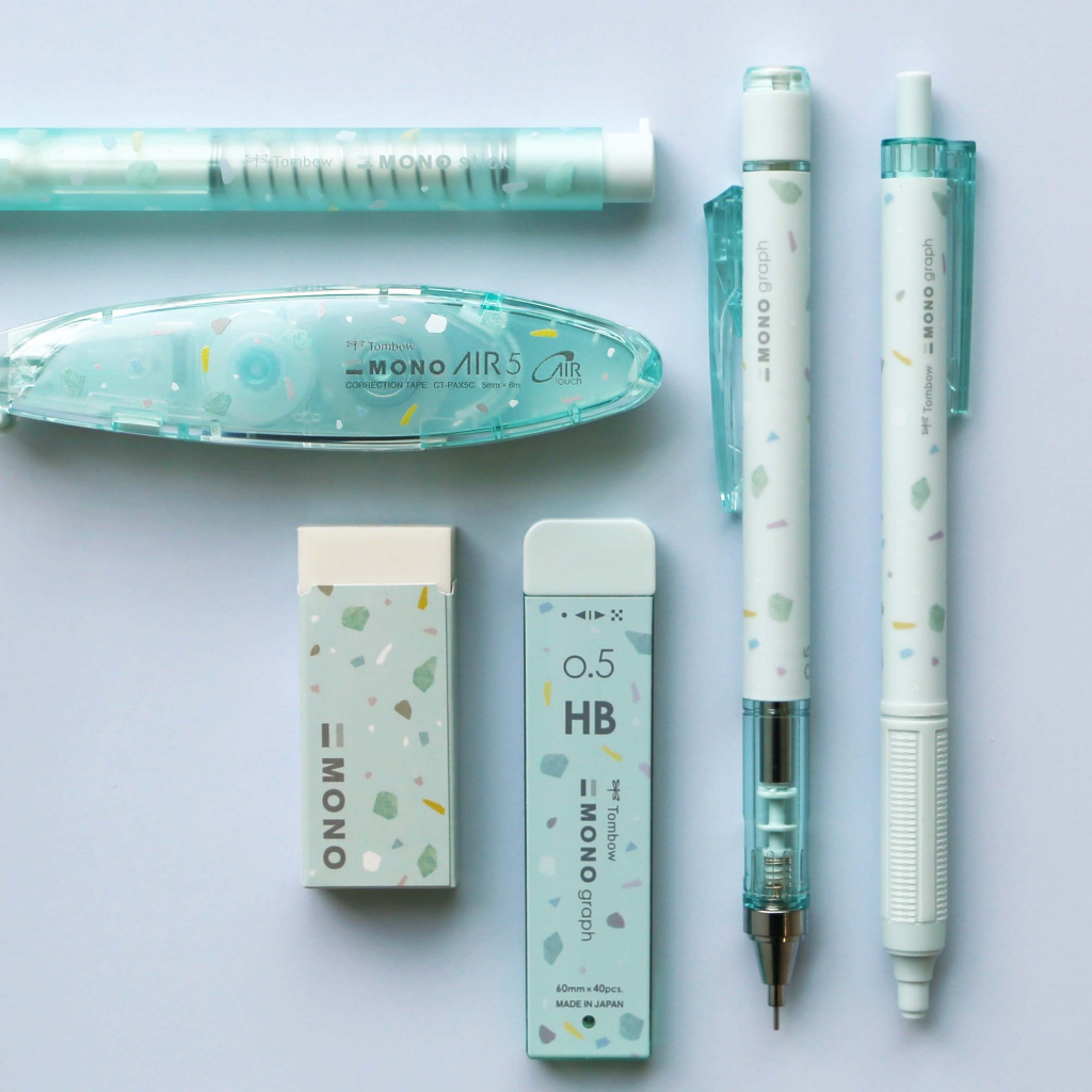 Bút chì cơ khí lắc đẩy ngòi TOMBOW Mono Graph Terrazzo 0.5mm phiên bản giới hạn THEARTSHOP