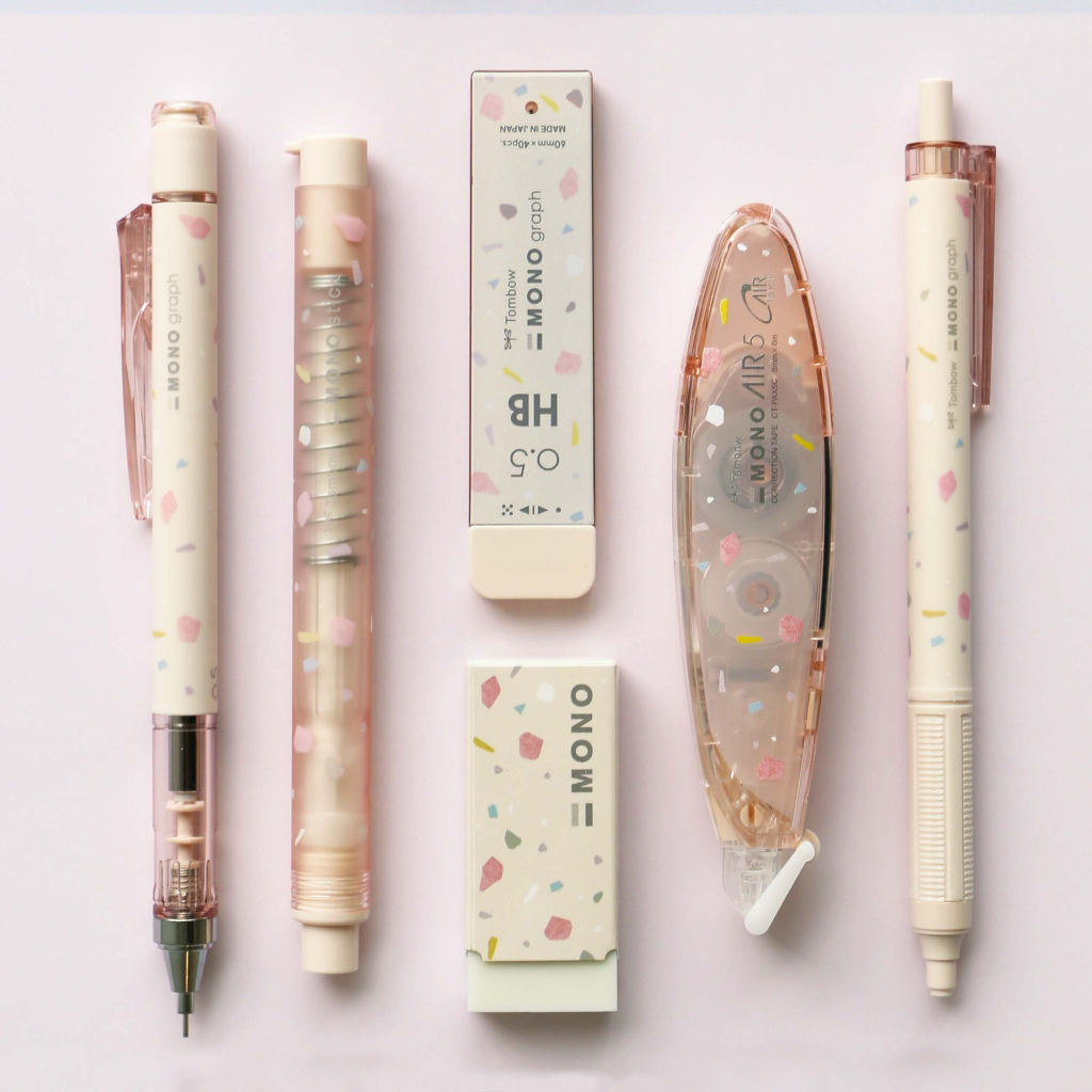 Bút chì cơ khí lắc đẩy ngòi TOMBOW Mono Graph Terrazzo 0.5mm phiên bản giới hạn THEARTSHOP