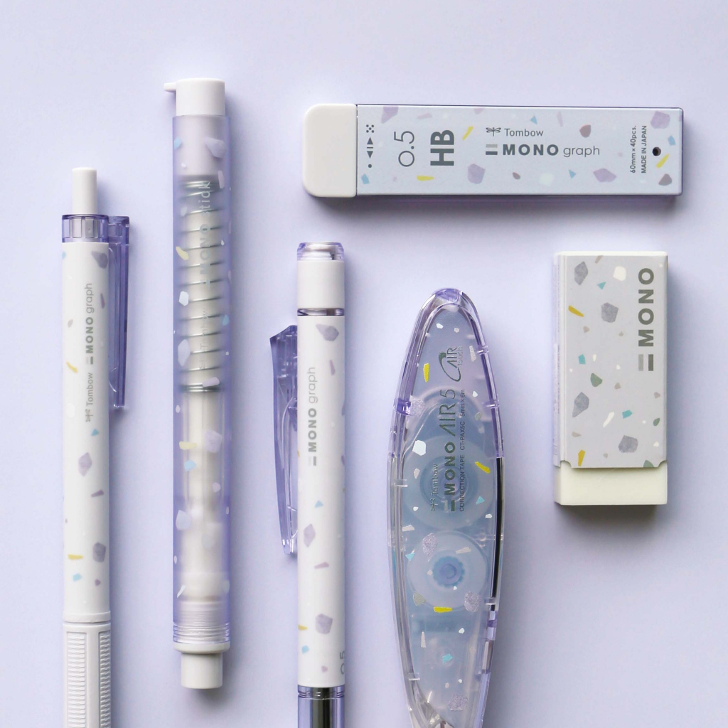 Bút chì cơ khí lắc đẩy ngòi TOMBOW Mono Graph Terrazzo 0.5mm phiên bản giới hạn THEARTSHOP