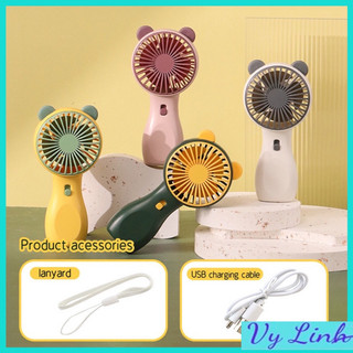  Quạt Điện Mini Cầm Tay Di Động Sạc USB  kèm Dây Đeo Tiện Dụng gió siêu mạnh  pin tuổi thọ siêu dài P0100000000000000000 